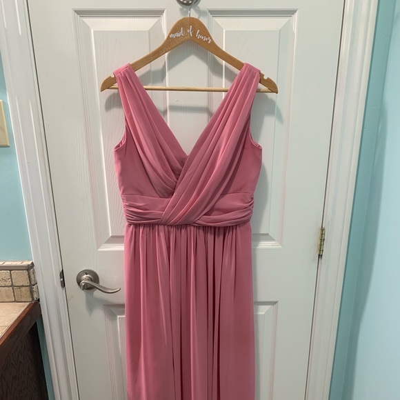 Beautiful Dessy Collection pink bridesmaid dress - Picture 1 of 5